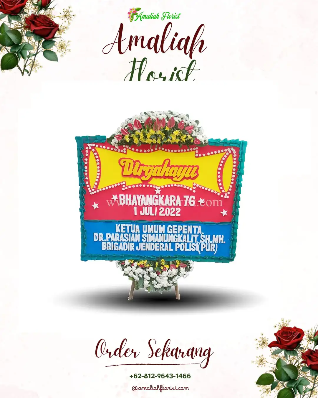 Papan Bunga HUT Ulang Tahun Sembung Gede